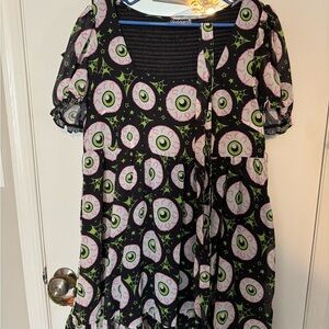 Sourpuss Jeepers Peepers Cream Puff Dress